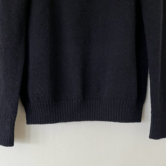 Margaret Howell Navy Wool Turtleneck - Picture 3 of 6